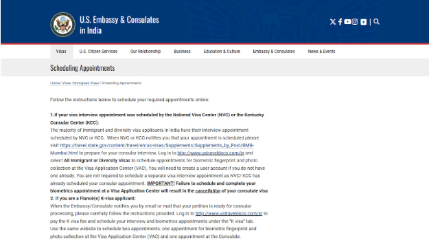 Schedule Your Visa Interview Appointment Schedule Your Visa Interview Appointment